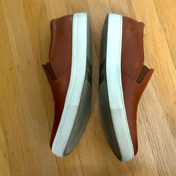 Florsheim Created for Macy’s Cognac Leather Slip-on Sneakers - Picture 6 of 10